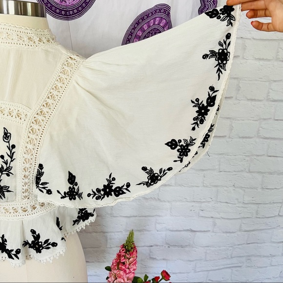 Free People Embroidered Blouse - Picture 7 of 16